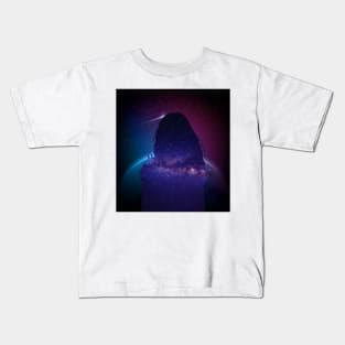 silhouette portrait of people Kids T-Shirt